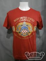 US Heavyweight Belt T-Shirt (Red × Gold)