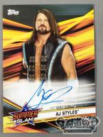 2019 WWE Topps AJ Styles Official autographed card